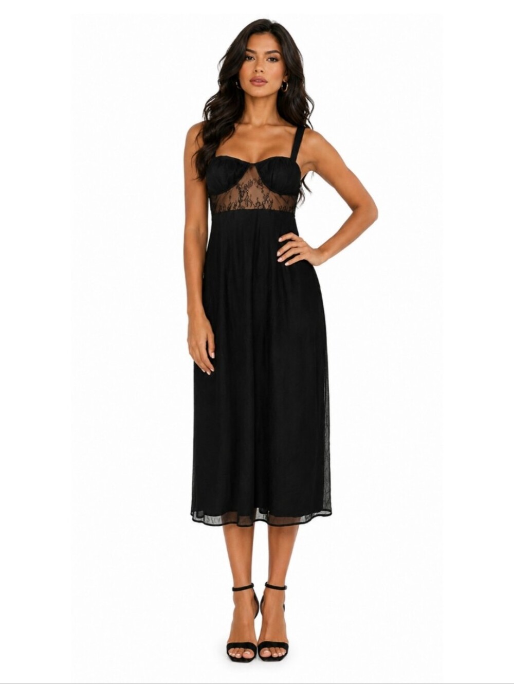 Danielle Bernstein Black Lace Dress